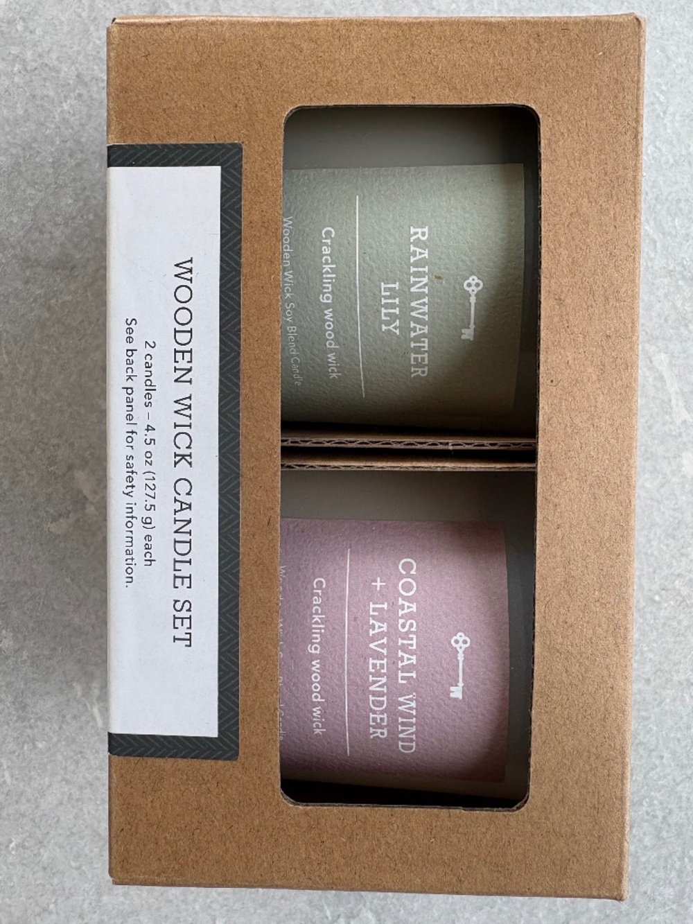NEW Threshold Wooden Wick Candle Set – 2 Candles
